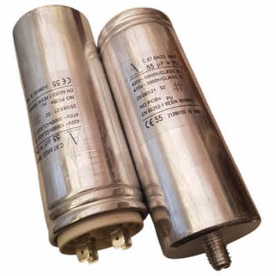 Aanloop / Running- Condensator met AMP Connectors